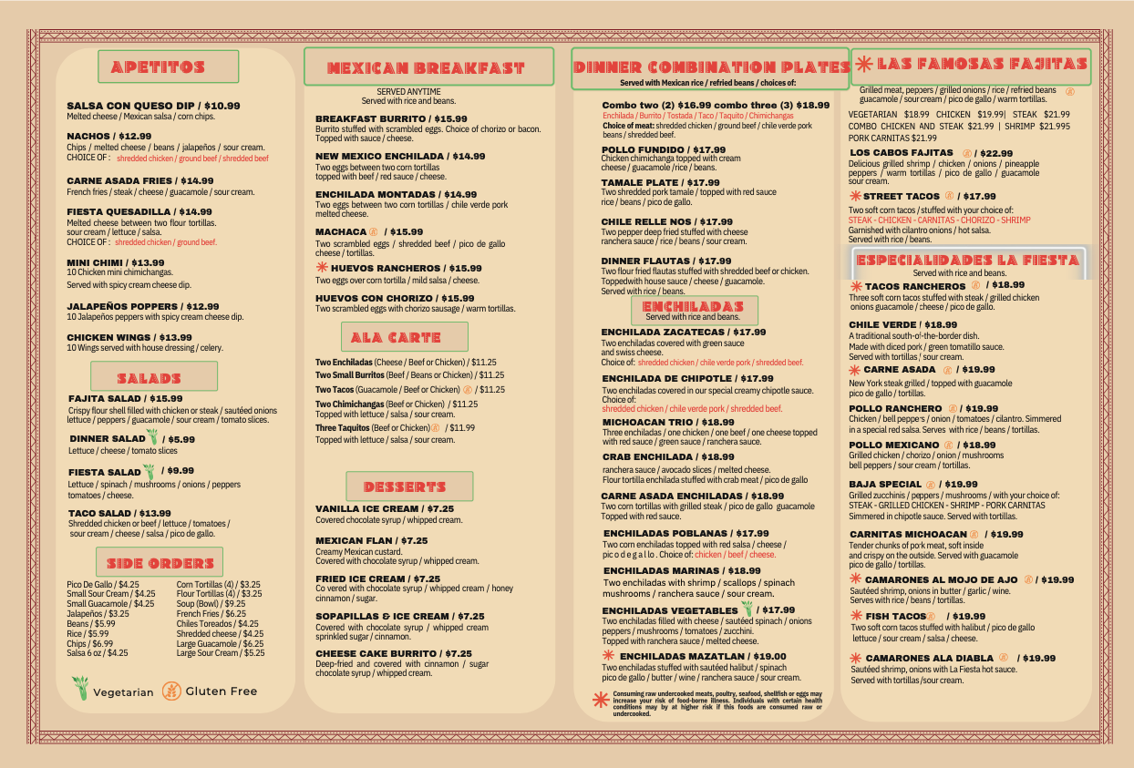 menu-la-fiesta-mexican-restaurant